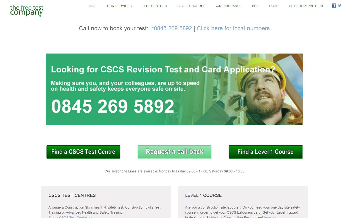 The Test Company Ltd Website