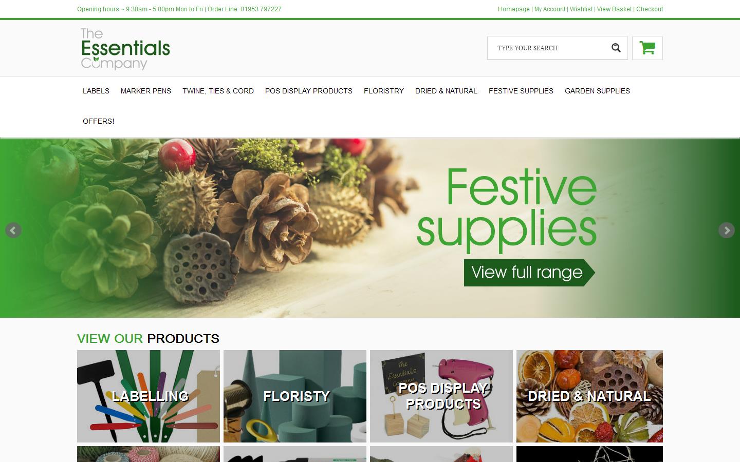 The Essentials Company Website