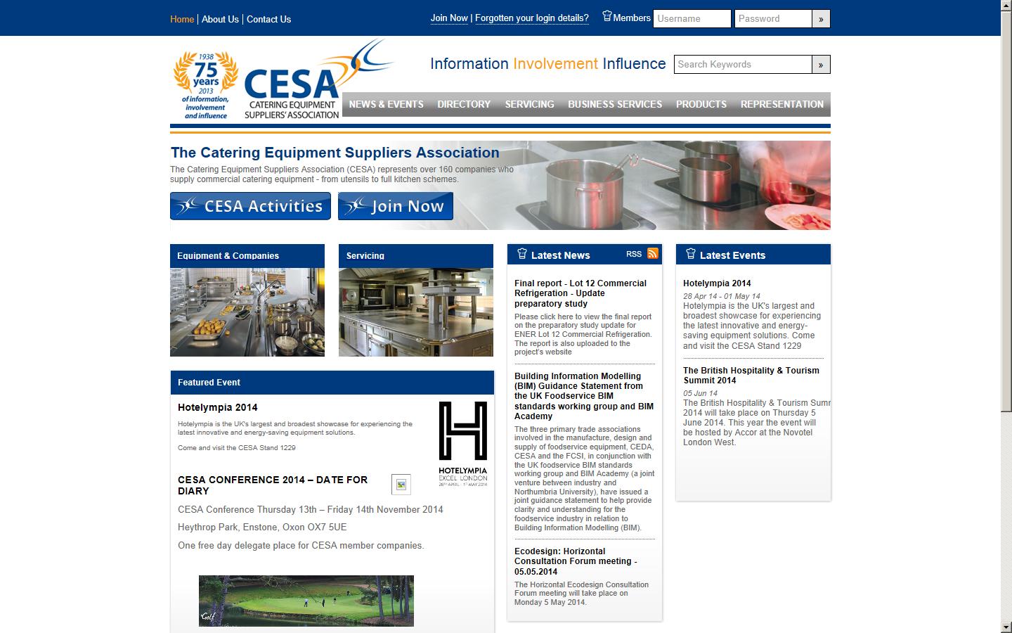 The Catering Equipment Suppliers Association (CESA) Website