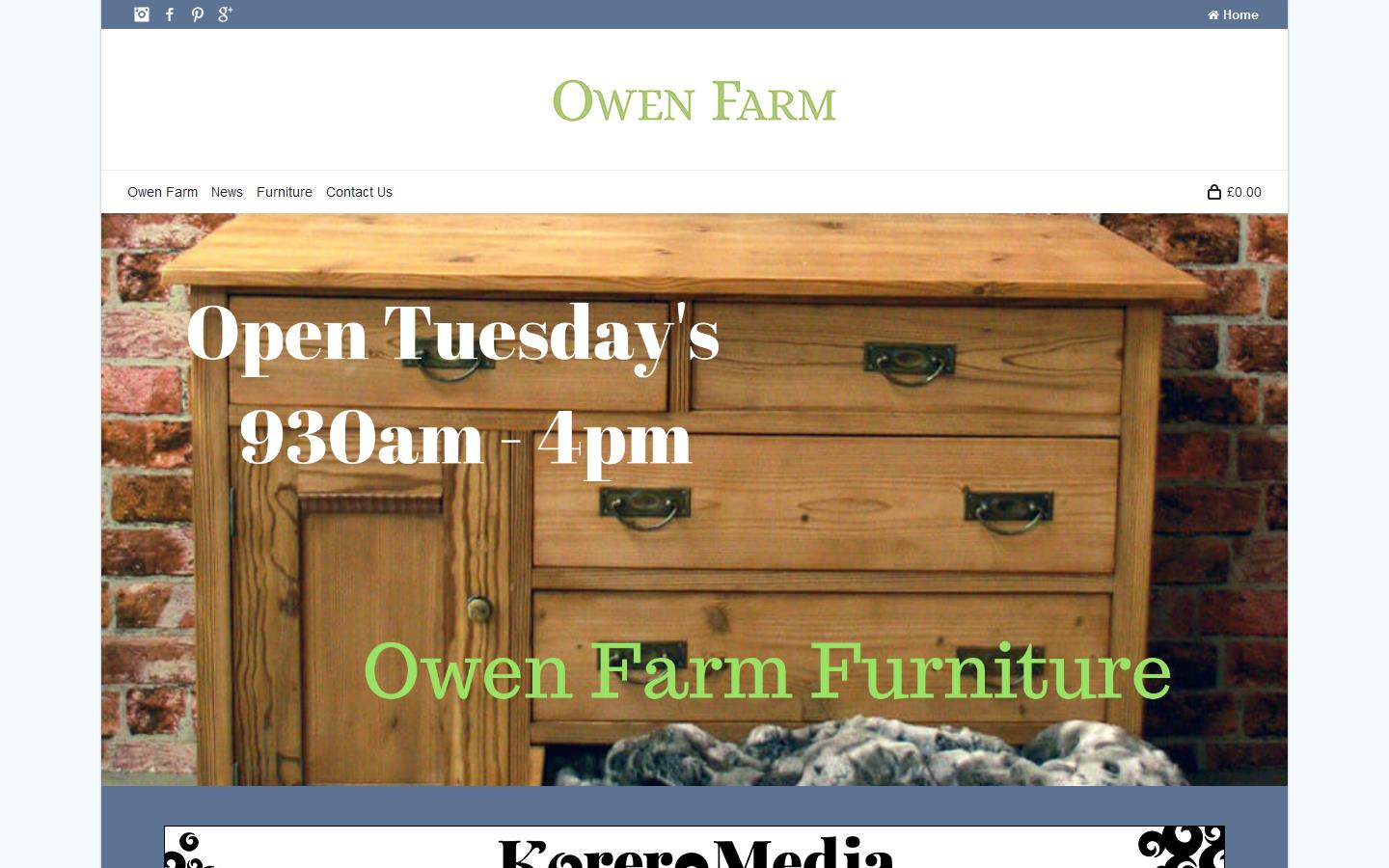 Owen Pine & Oak Furniture Website