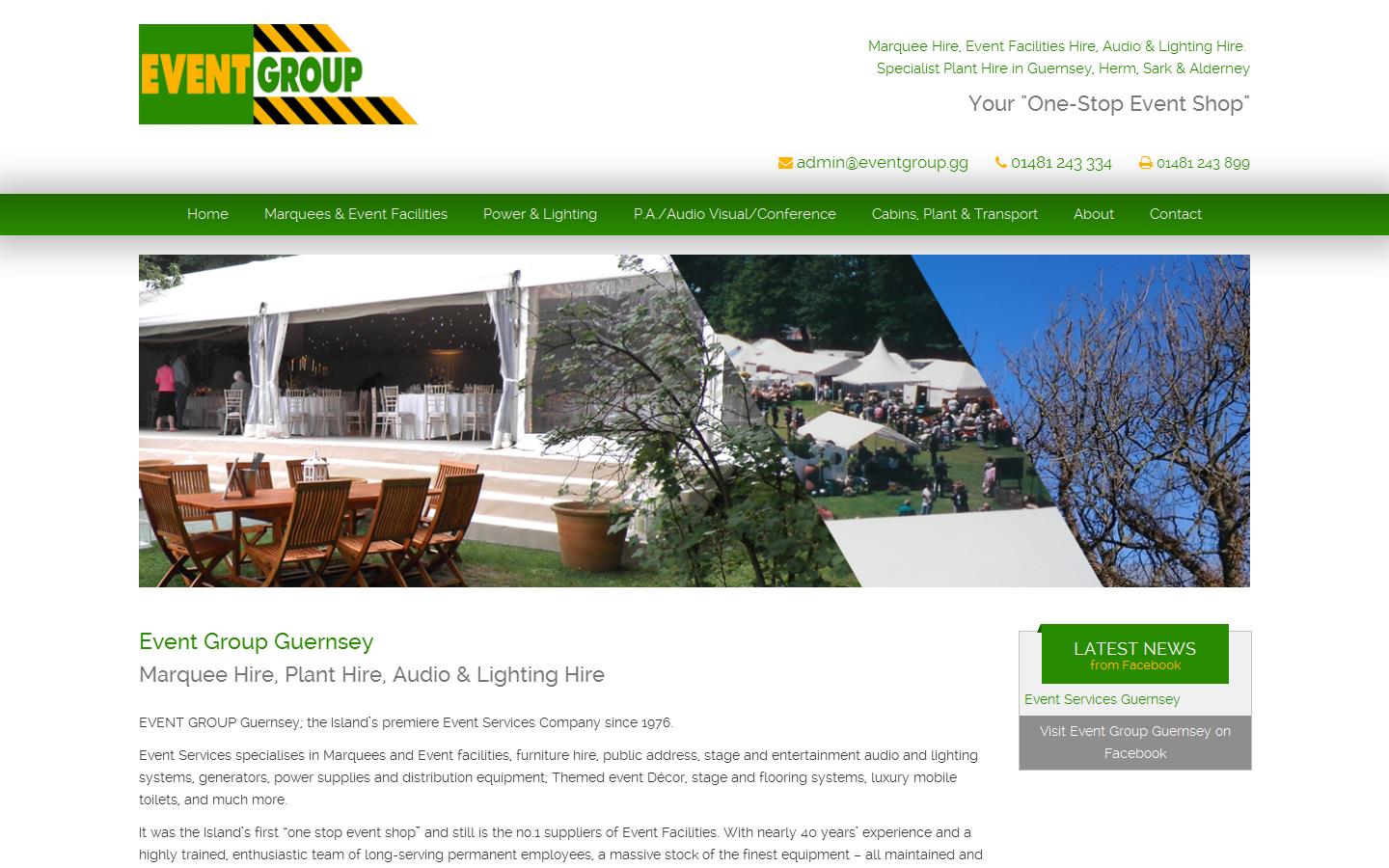 Event Services & Plant Ltd Website