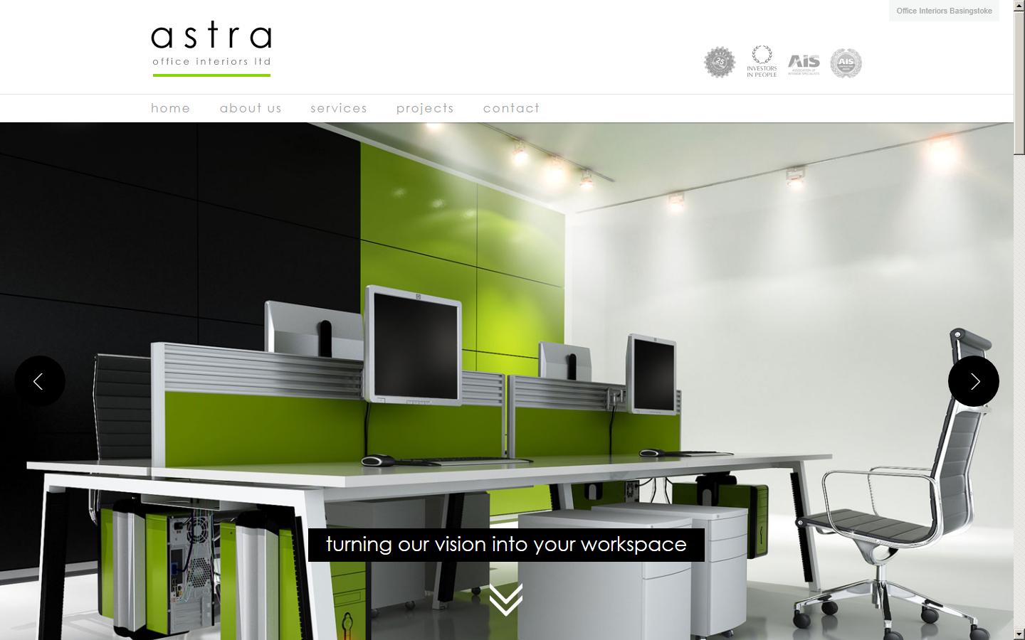 Astra Office Interiors Ltd Website