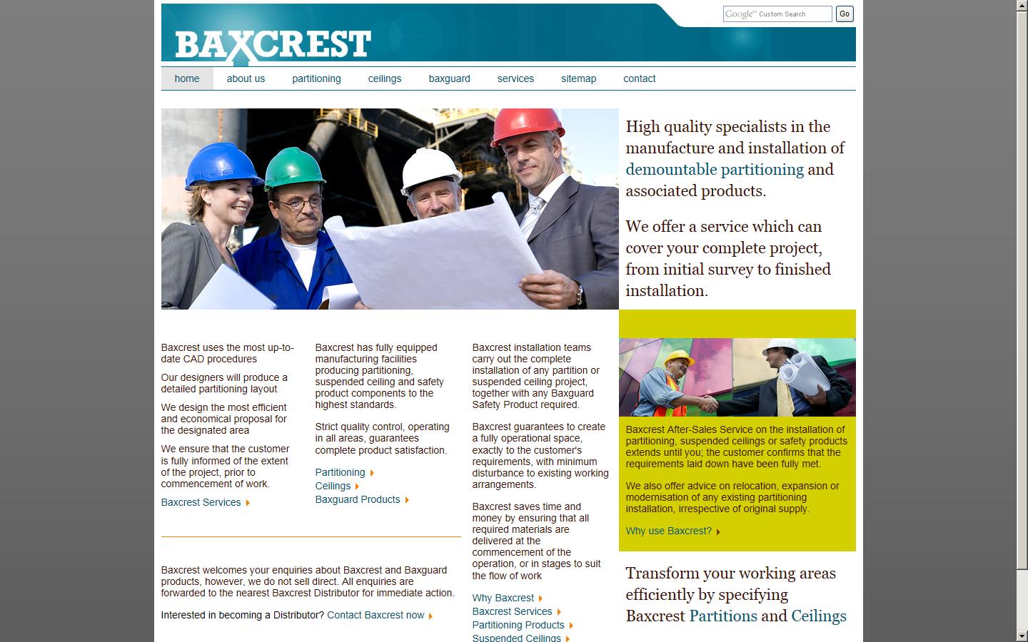 Baxcrest Ltd Website