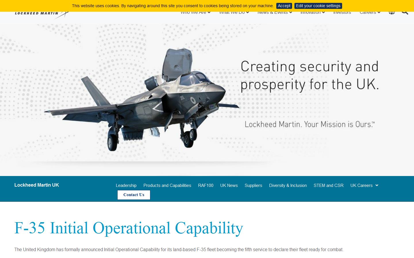 Lockheed Martin Website