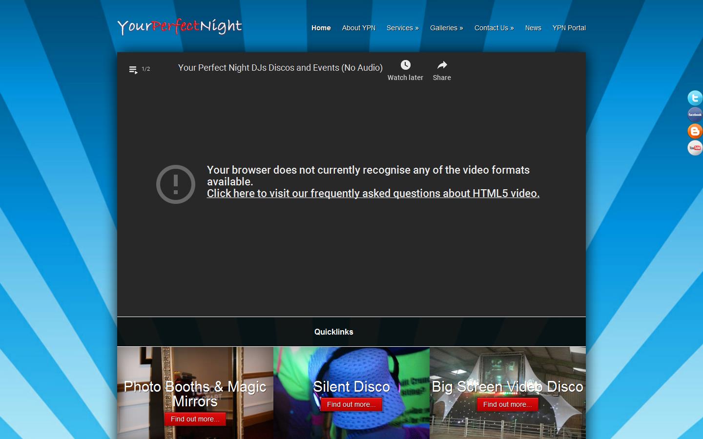 Your Perfect Night Website