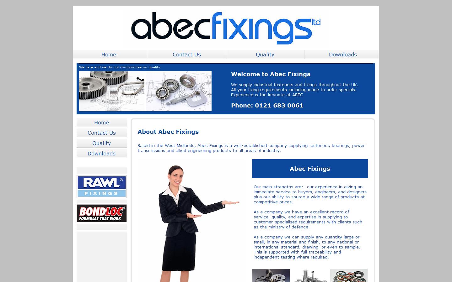 Abec Fixings Ltd Website