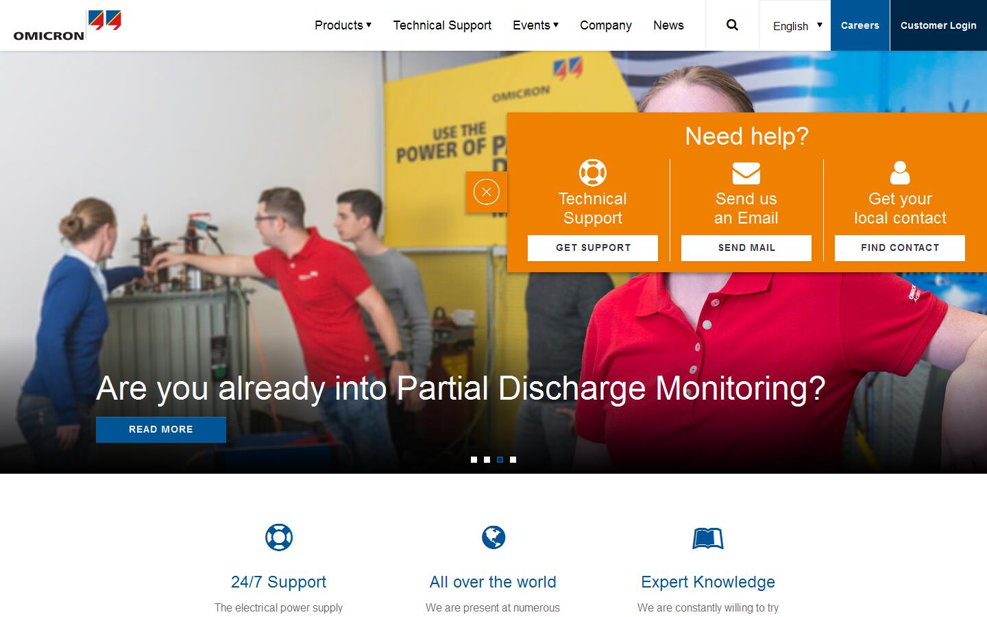 Omicron Electronics UK Ltd Website