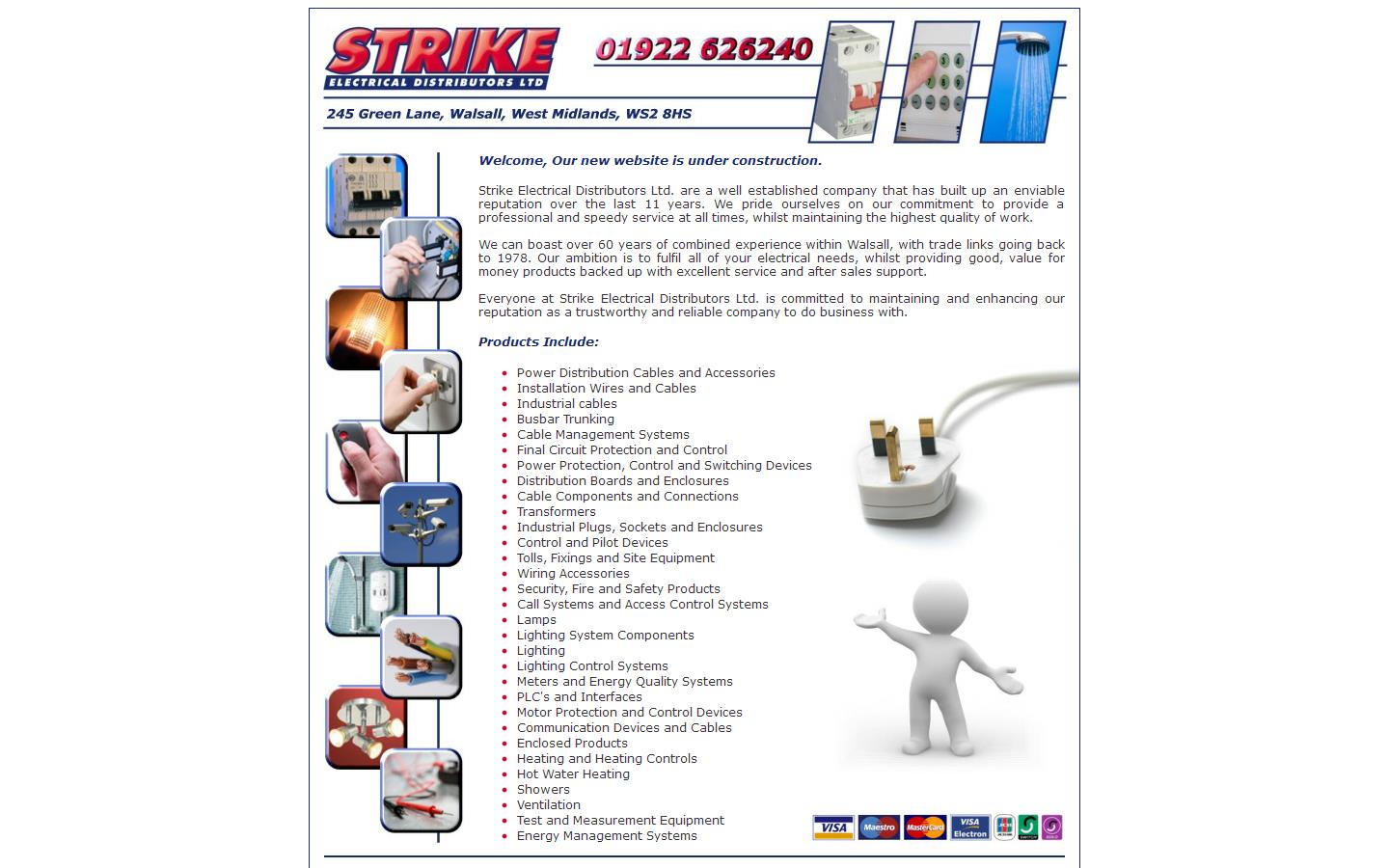 Strike Electrical Distributors Ltd Website