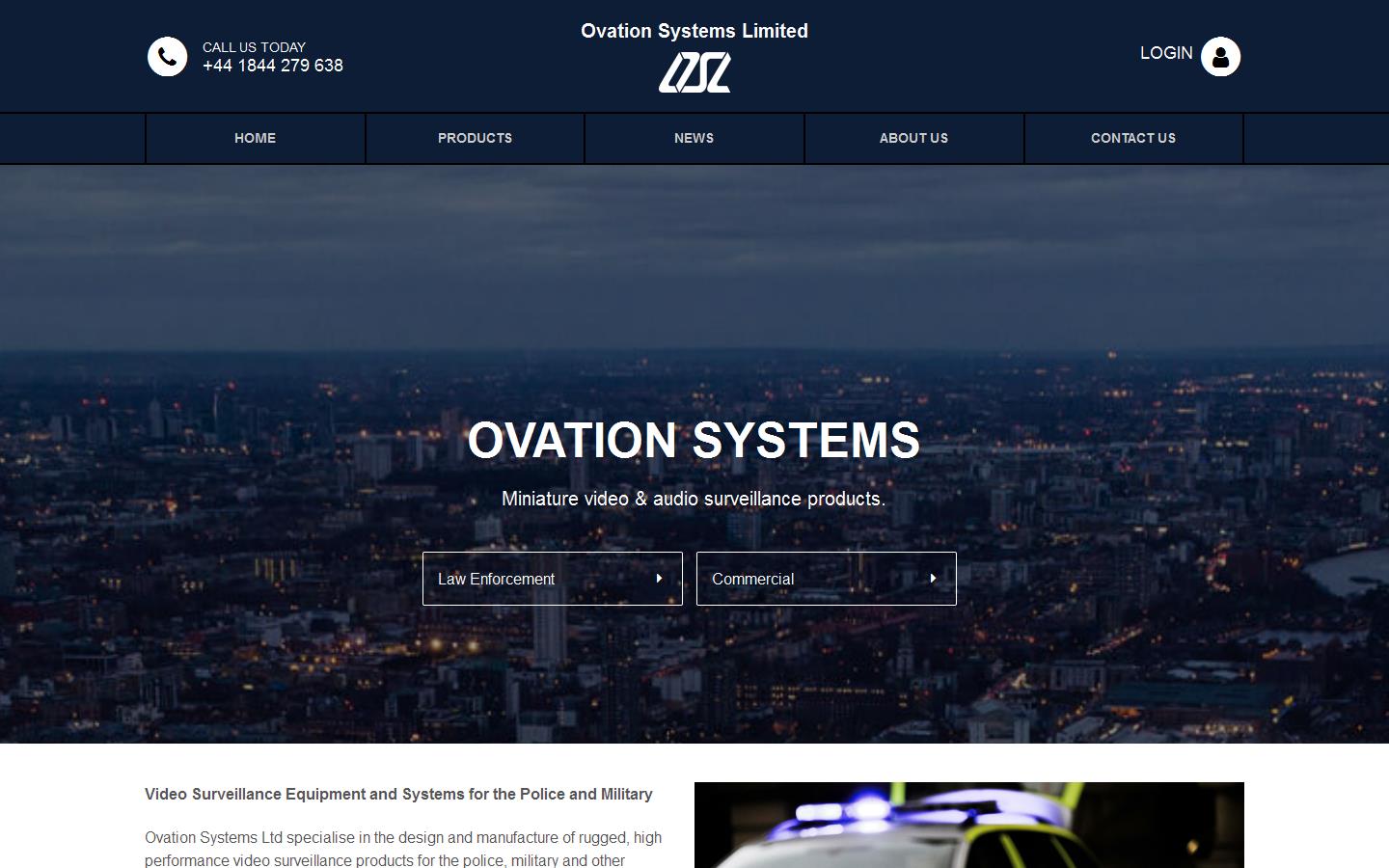 Ovation Systems Ltd Website
