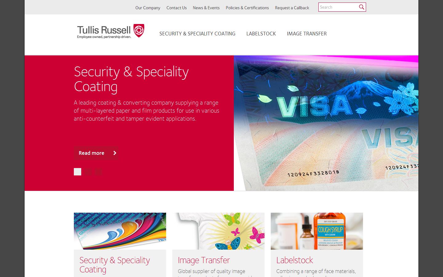 Tullis Russell Website