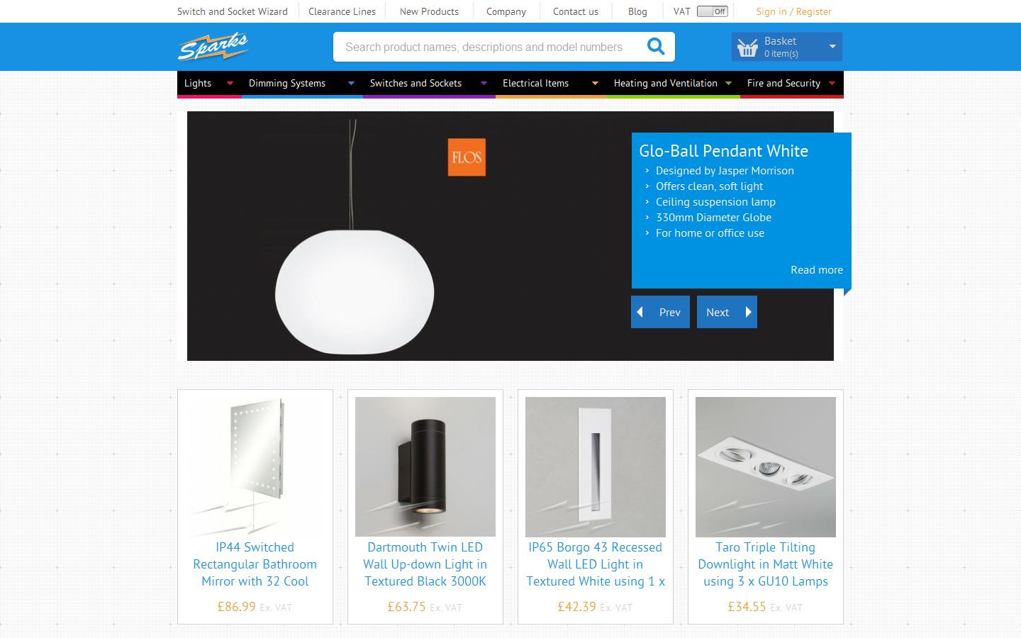 Sparks Electrical Wholesalers Ltd Website