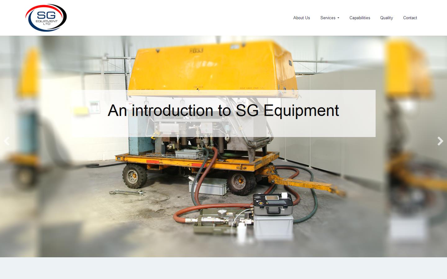S G Equipment Ltd Website