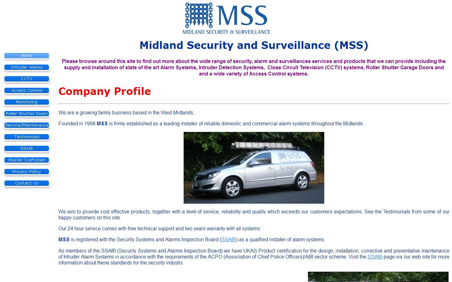 Midland Security & Surveillance Website