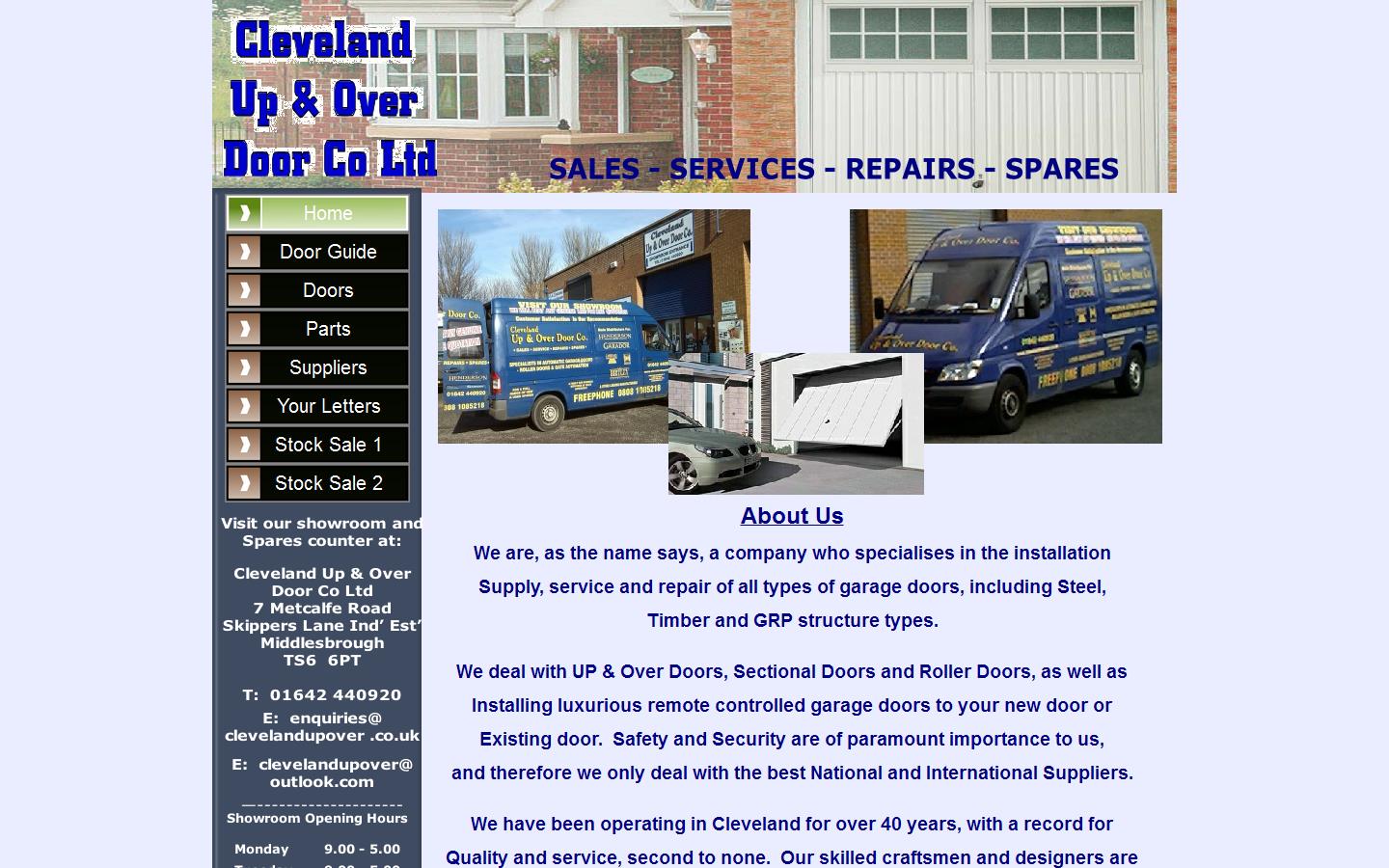Cleveland Up & Over Door Co. Ltd Website