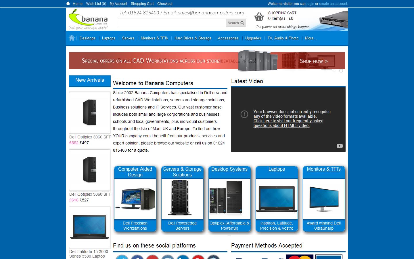 Banana Computers Ltd Website