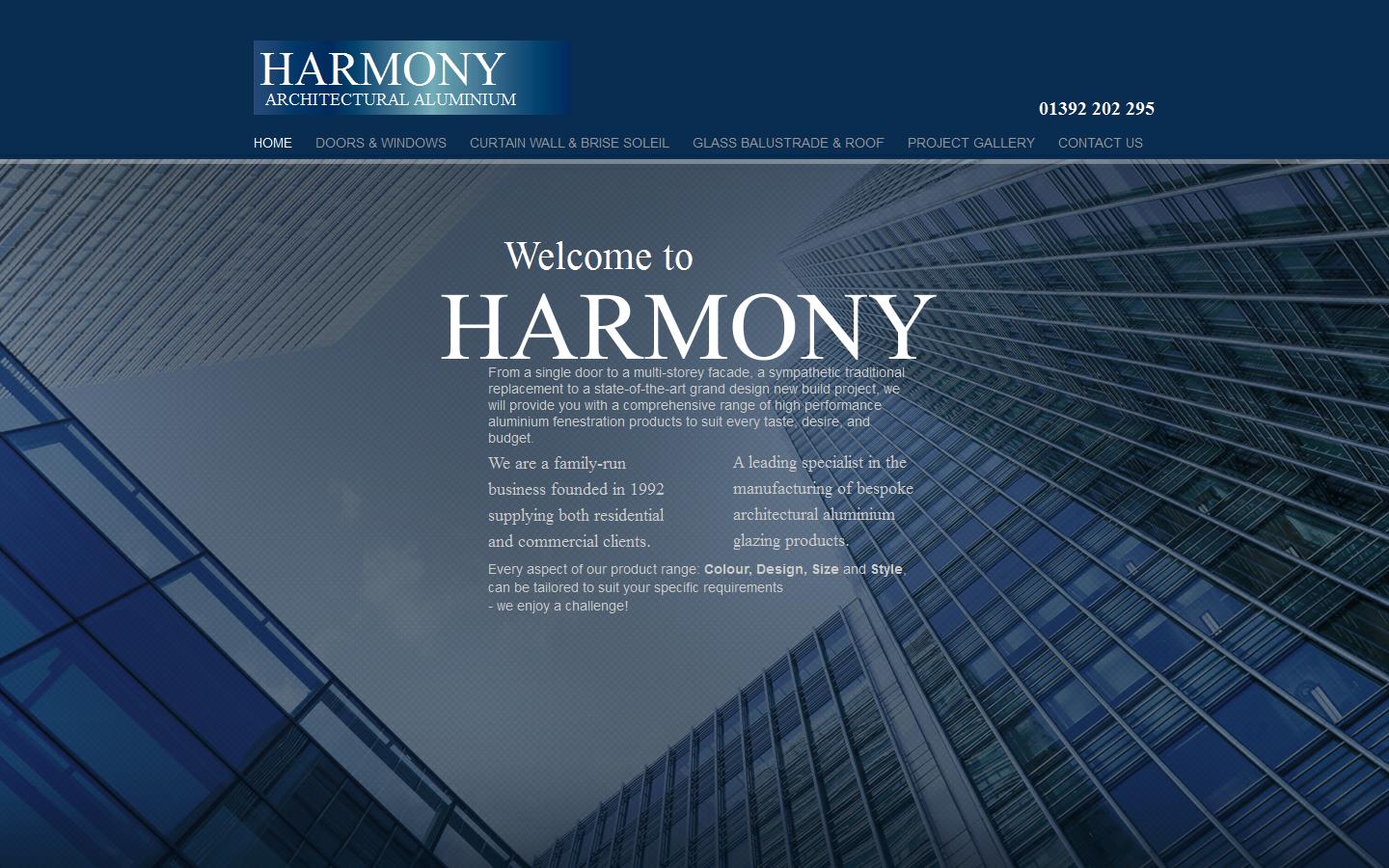 Harmony Profiles Ltd Website