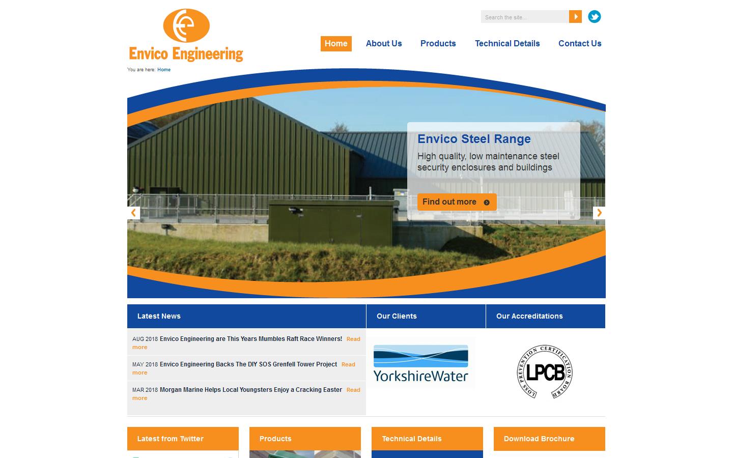 Envico Engineering Website