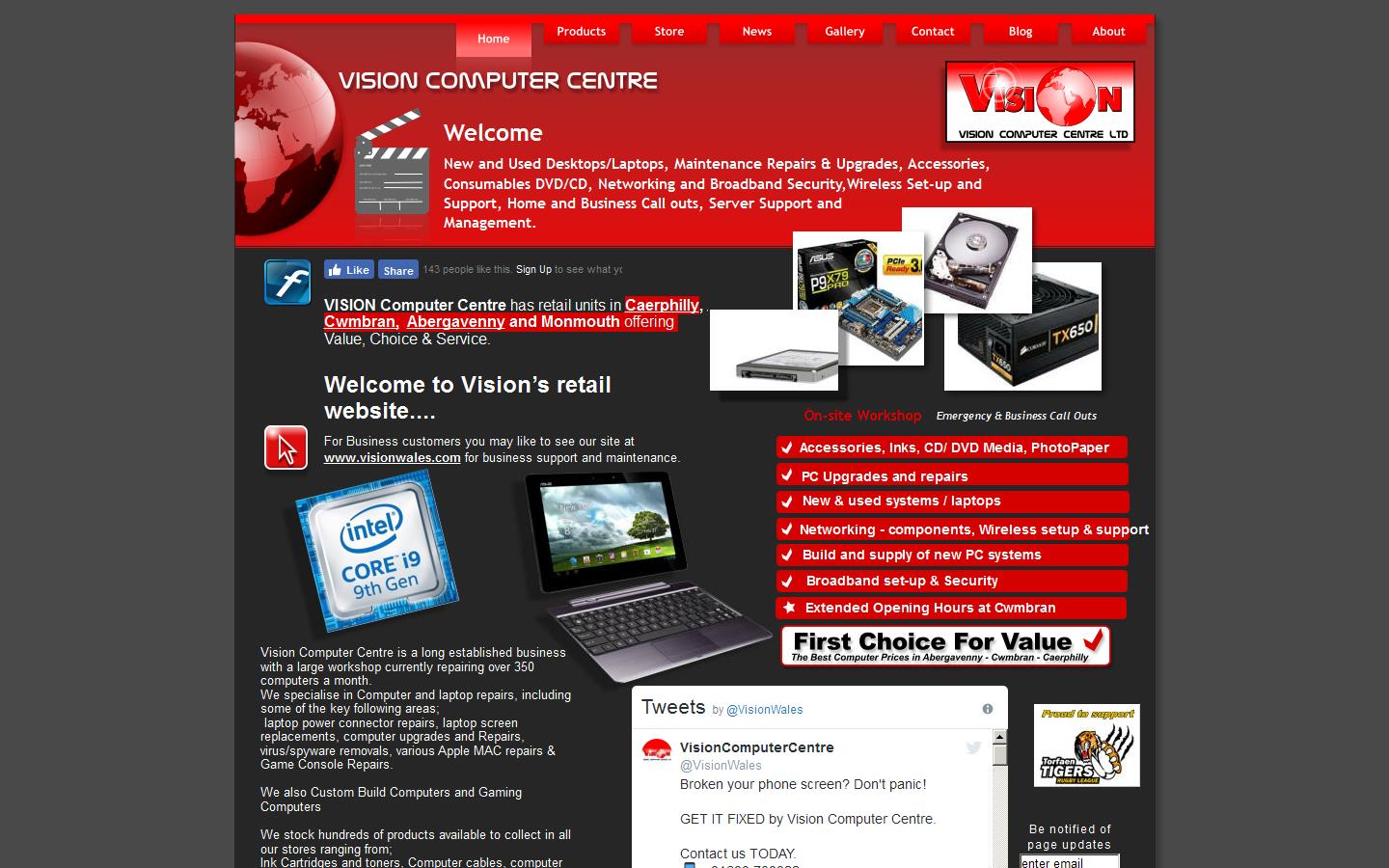 Vision Computer Centre Website