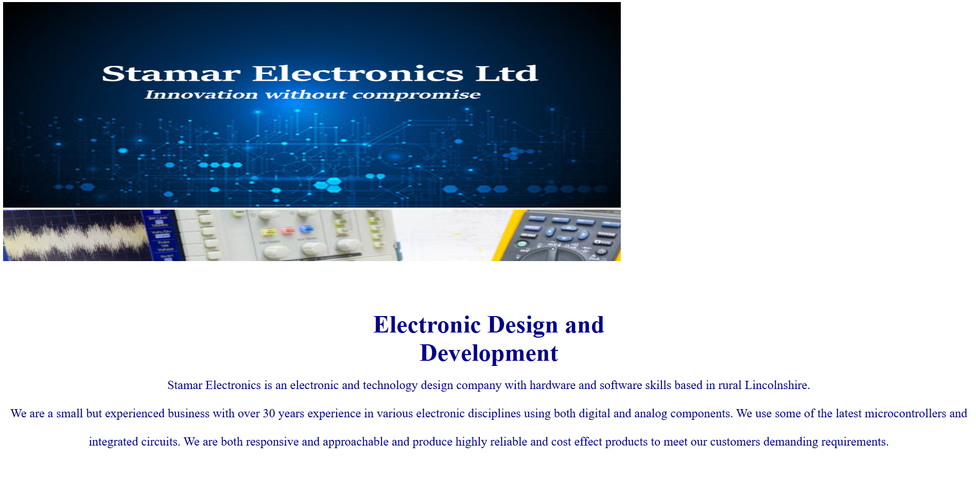 Stamar Electronic Services Website