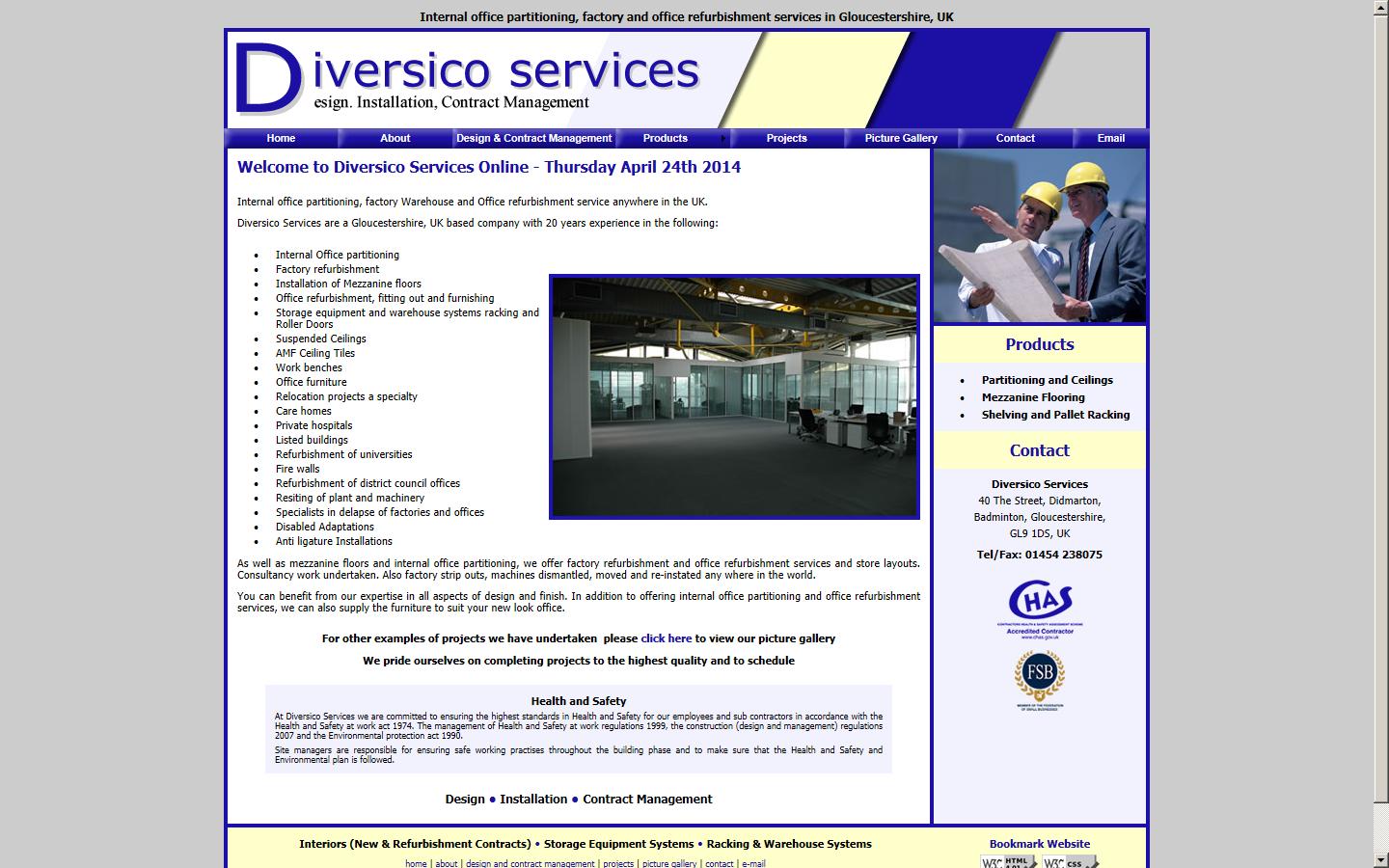 Diversico Services Website