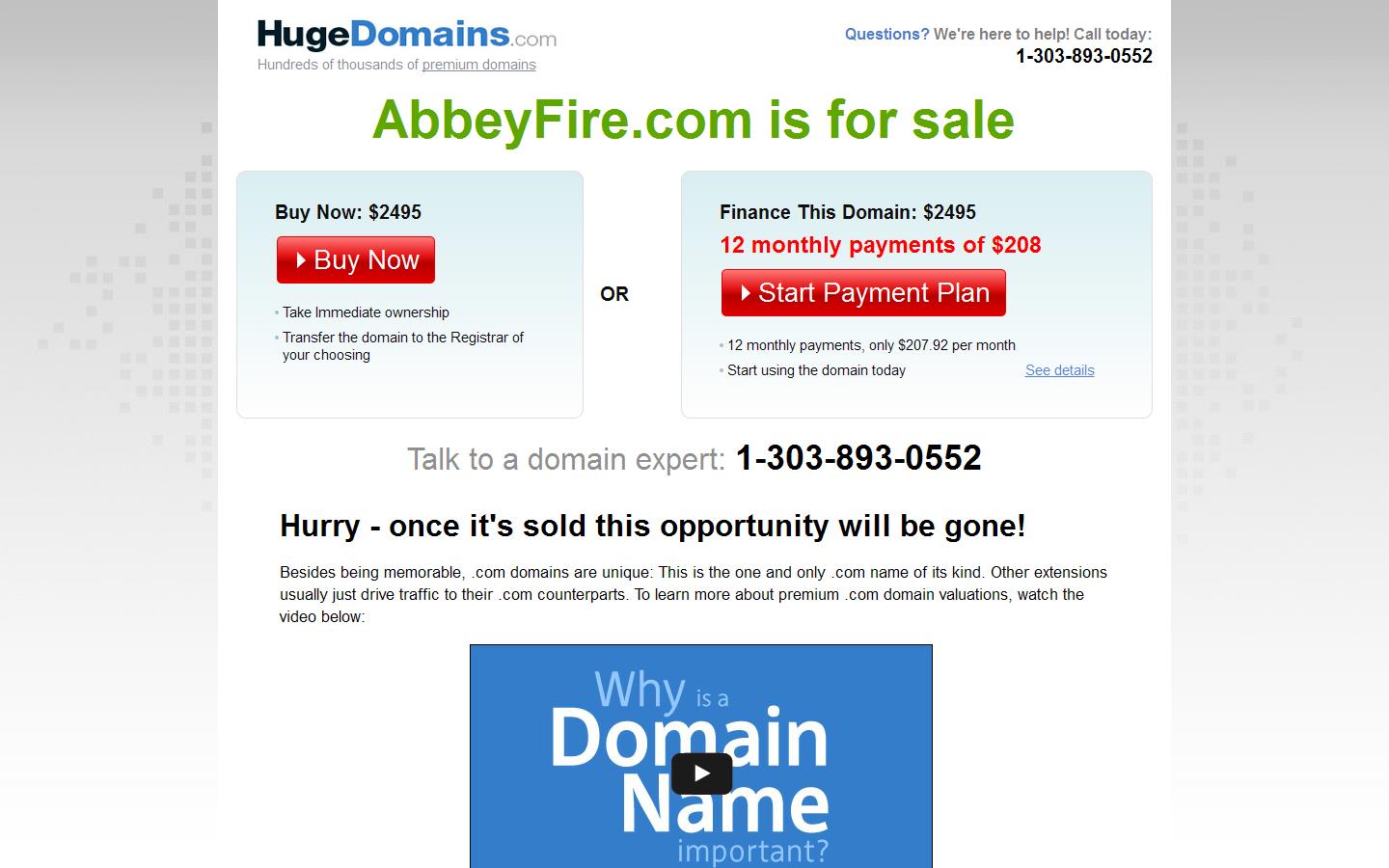 Abbey Fire Website