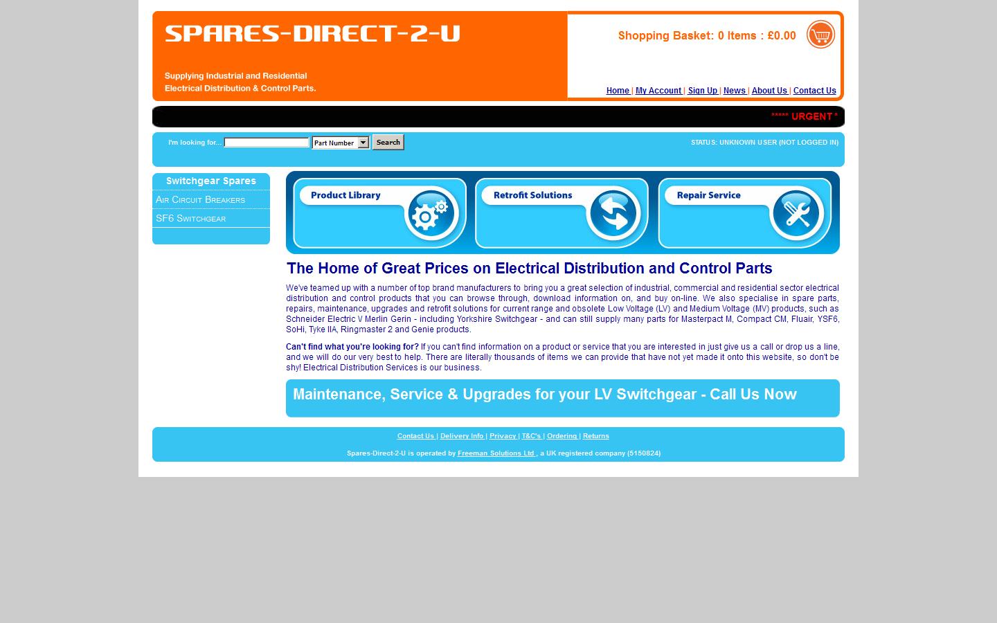 Spares-direct-2-u Website