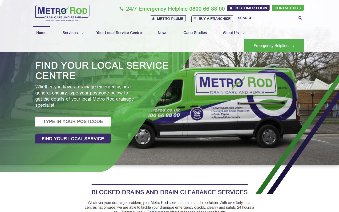 Metro Rod Website