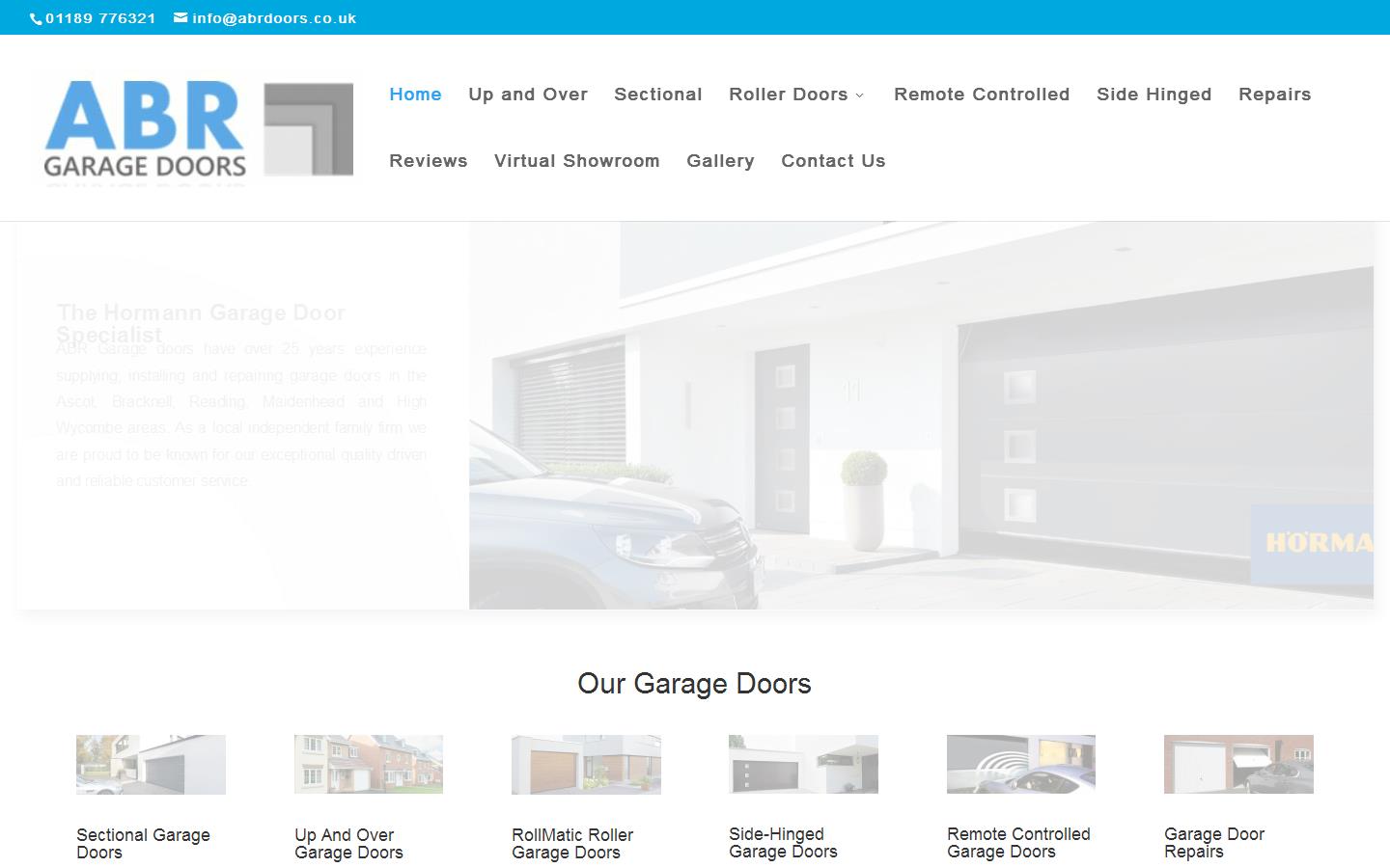 ABR Garage Doors Website