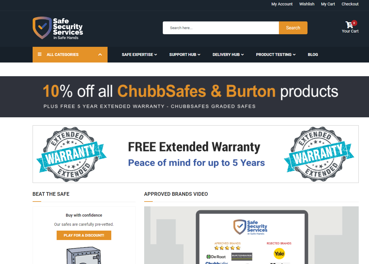 Safe Security Services Website