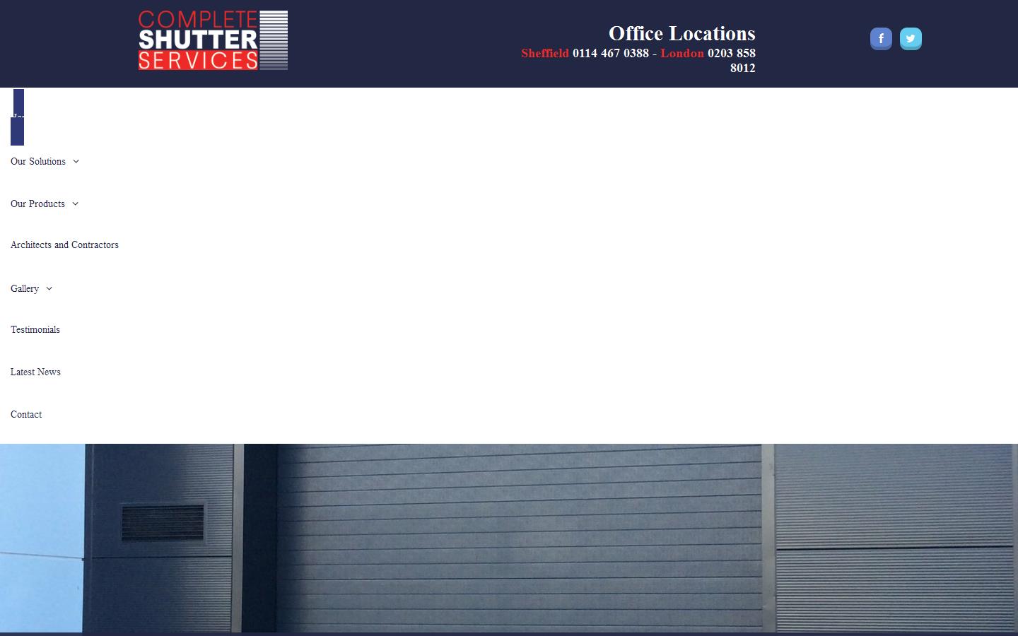 Complete Shutter Services Website