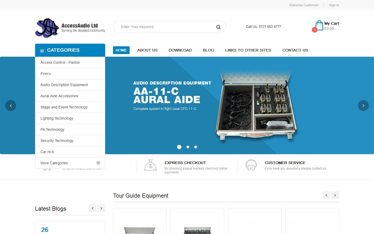 Access Audio Ltd Website