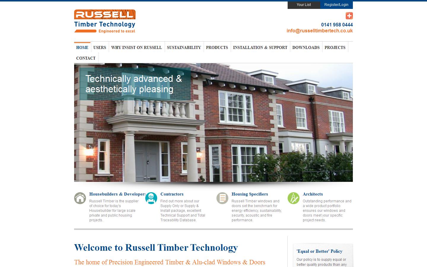 Russell Timber Technology Website