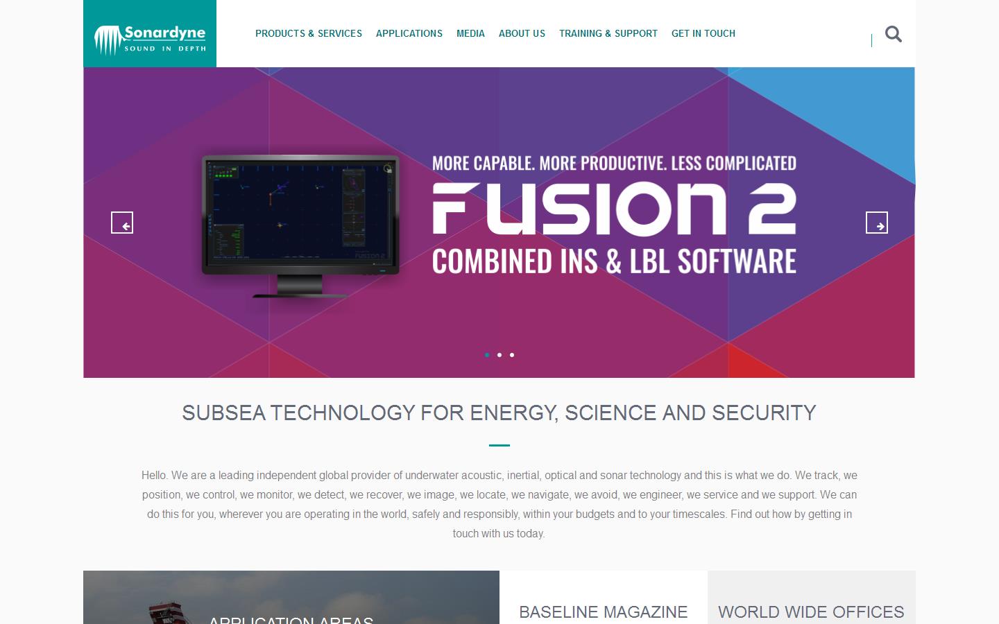 Sonardyne International Ltd Website