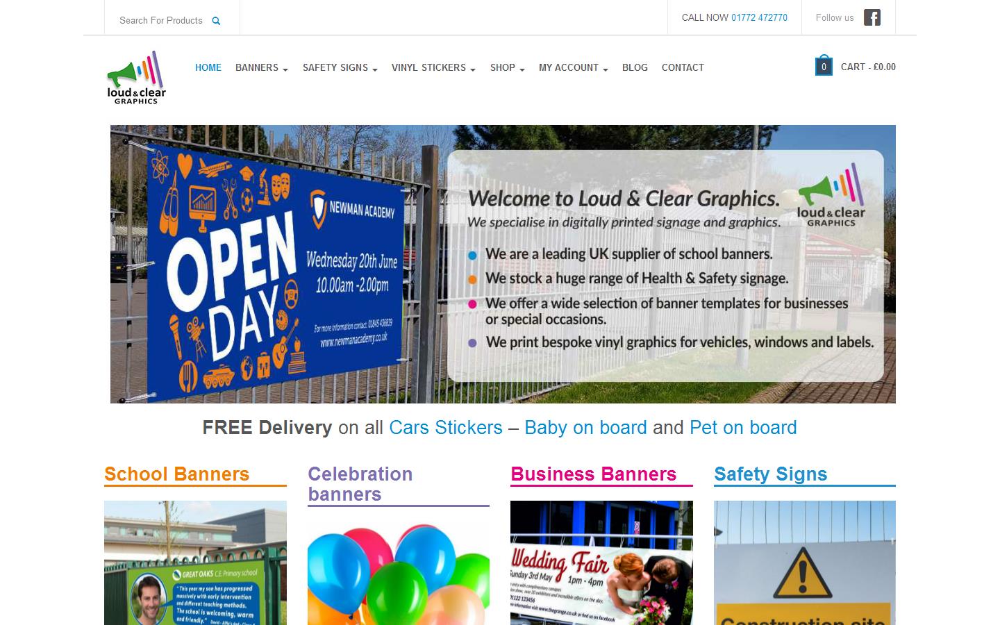 Loud & Clear Graphics Ltd Website