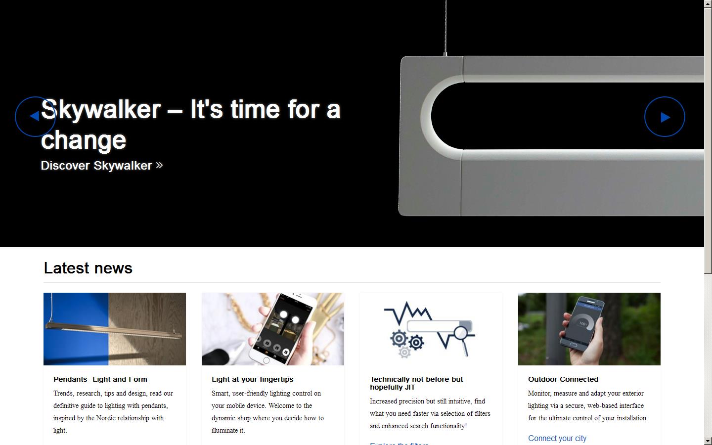 Fagerhult Lighting Ltd Website