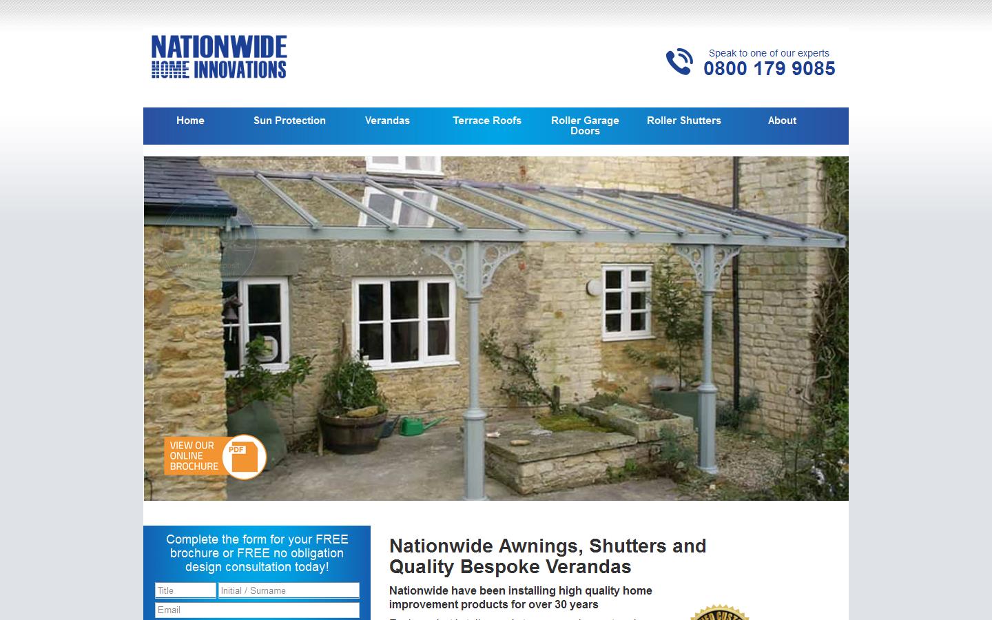 Nationwide Home Innovations Website