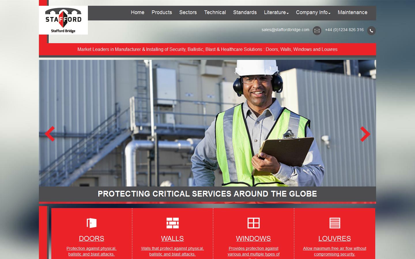 Stafford Bridge Doors Ltd Website