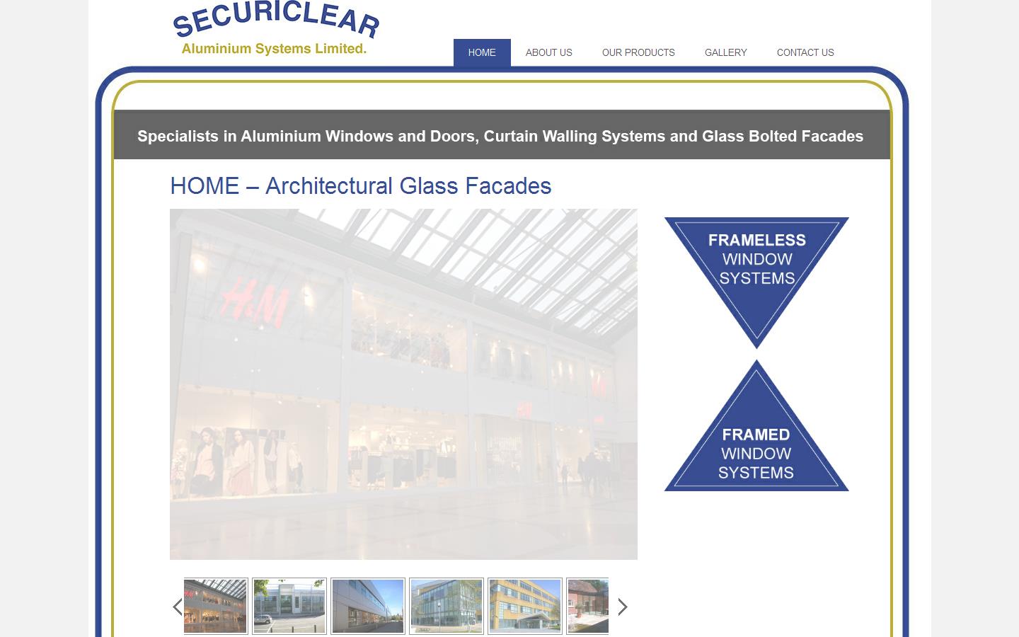 Securiclear Aluminum Systems Ltd Website
