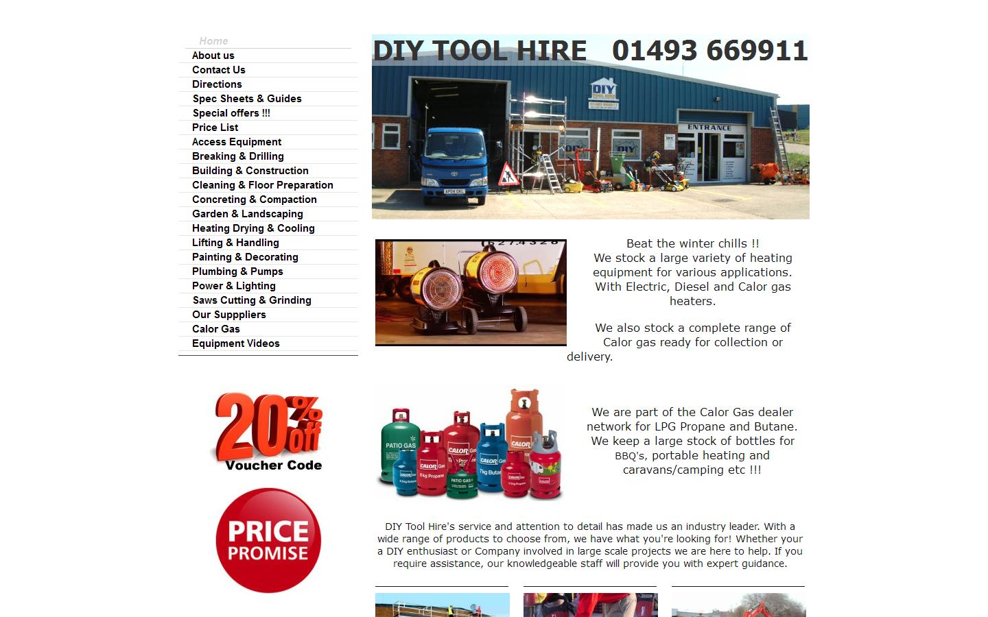 D I Y Tool Hire Website