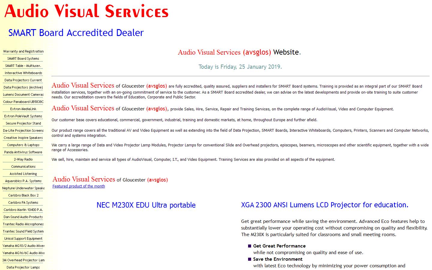 Audio Visual Services Peacock Electrical Website