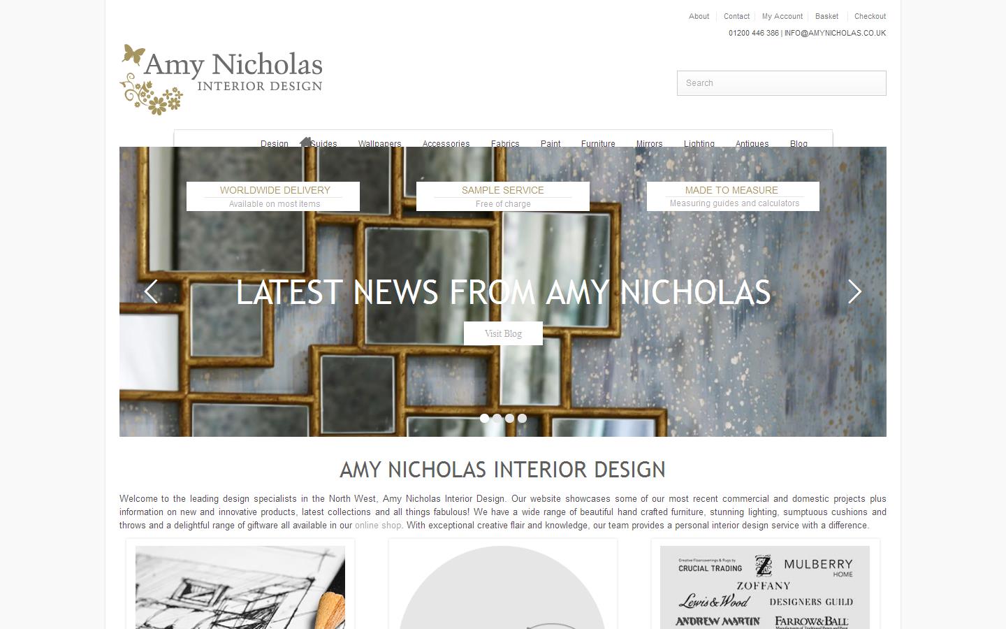 Amy Nicholas Interior Design Website
