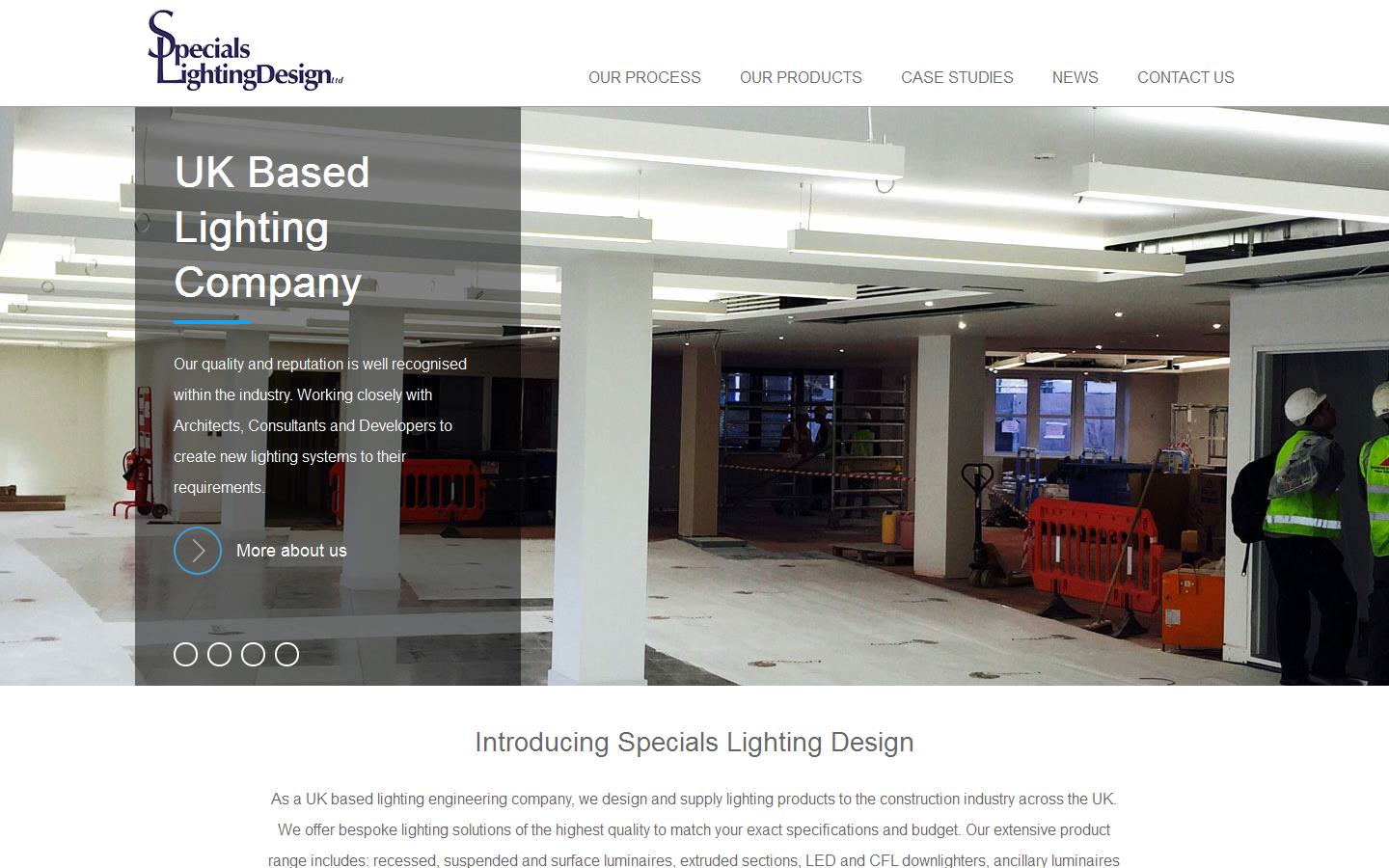 Specials Lighting Design Ltd Website
