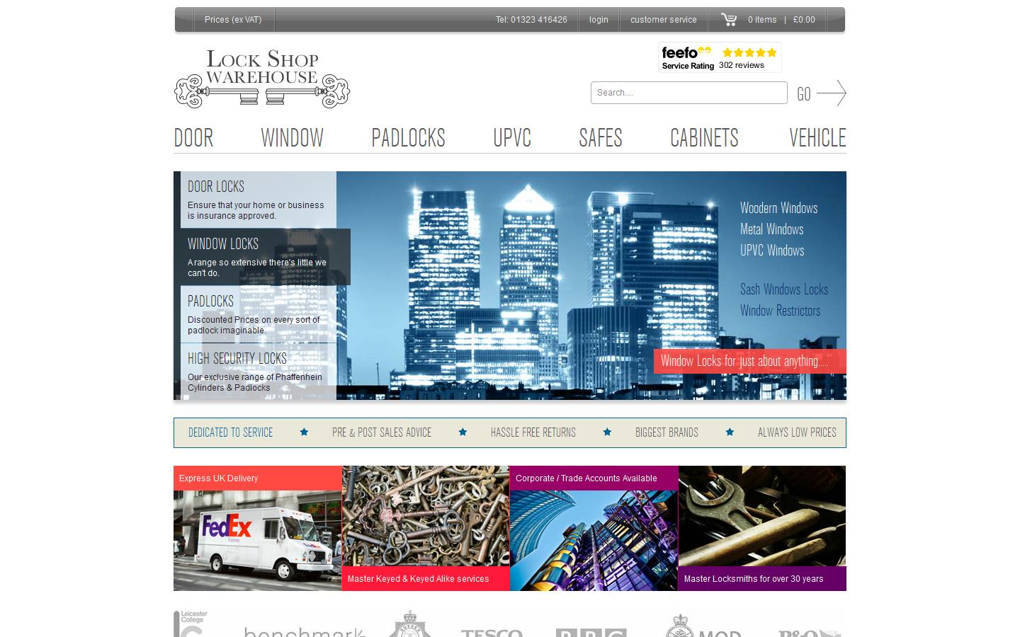 Lockshop Warehouse Website