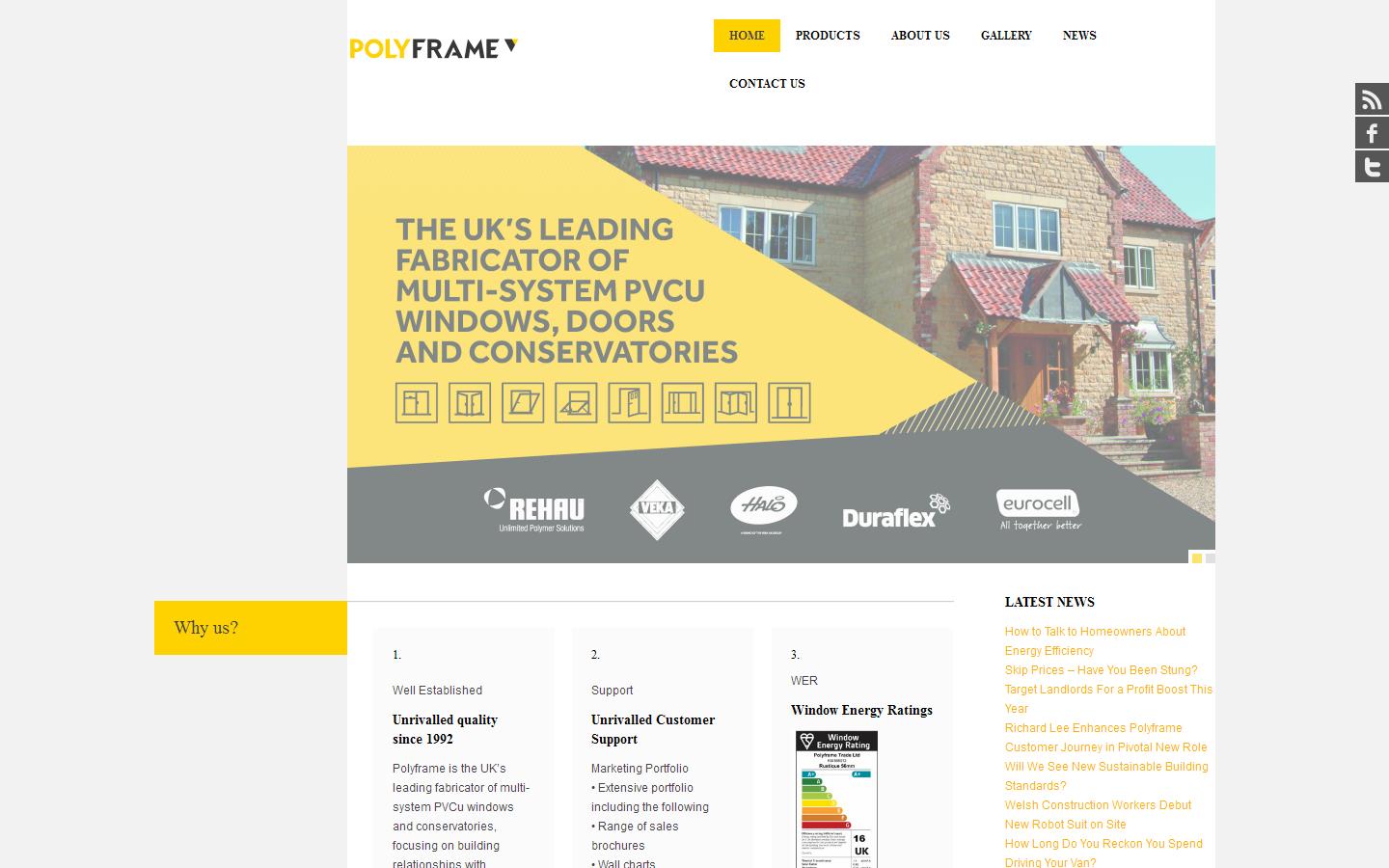 Polyframe Halifax Ltd Website