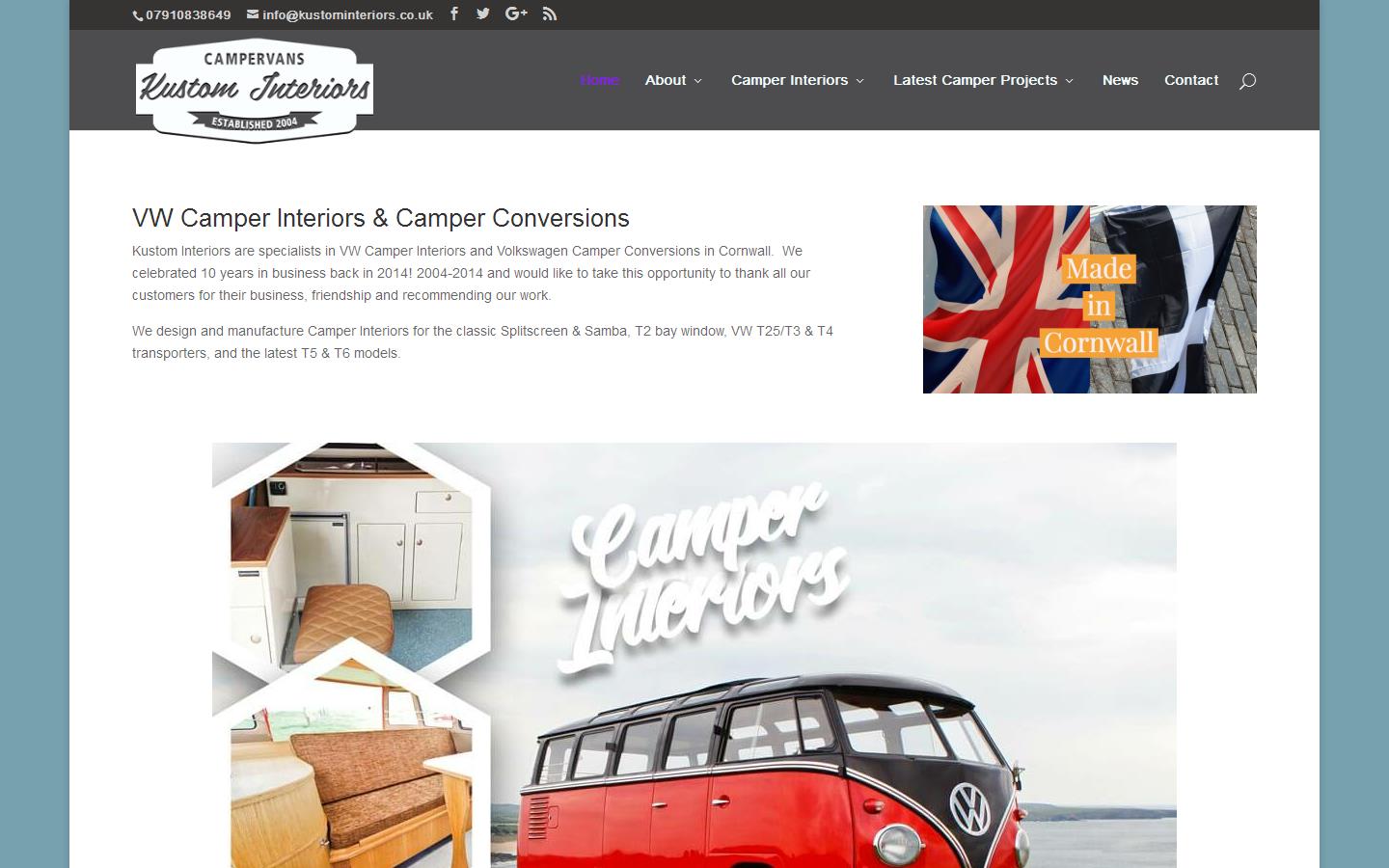 Kustom Interiors Website