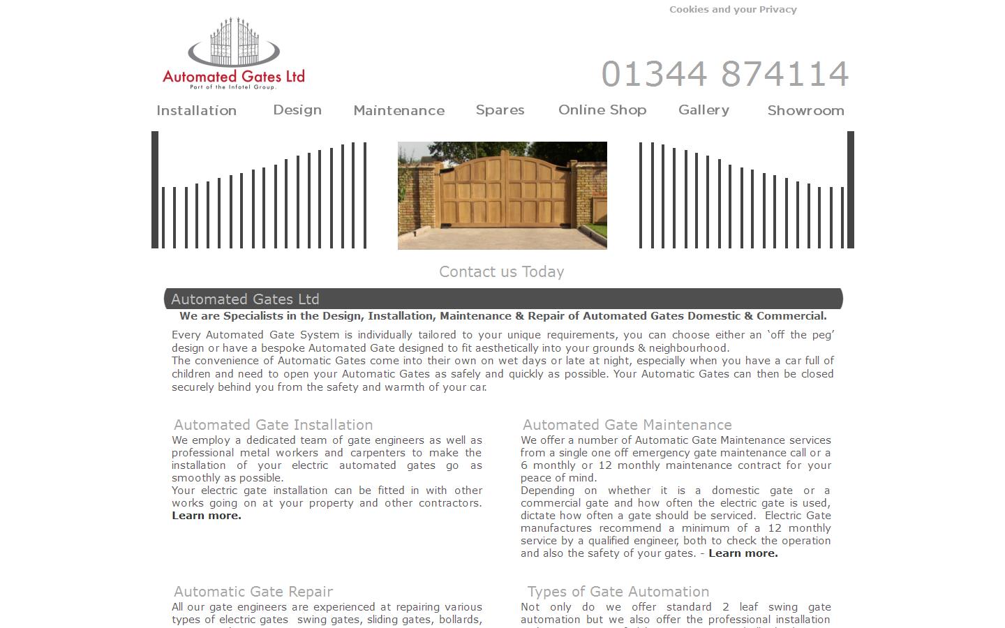 Automated Gates Ltd Website