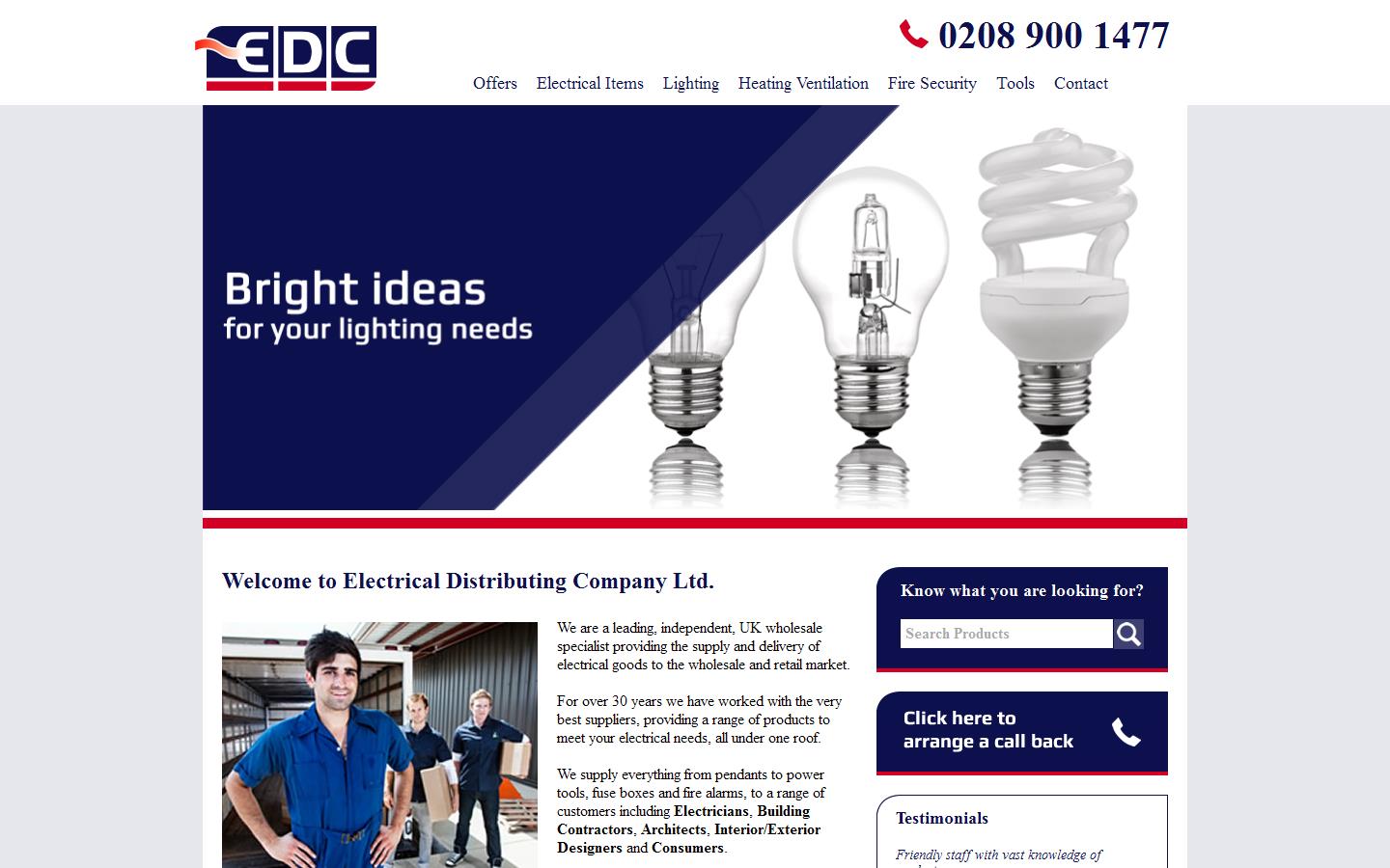 Electrical Distributing Co. Ltd Website