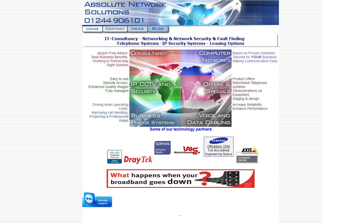 Absolute Network Solutions Website