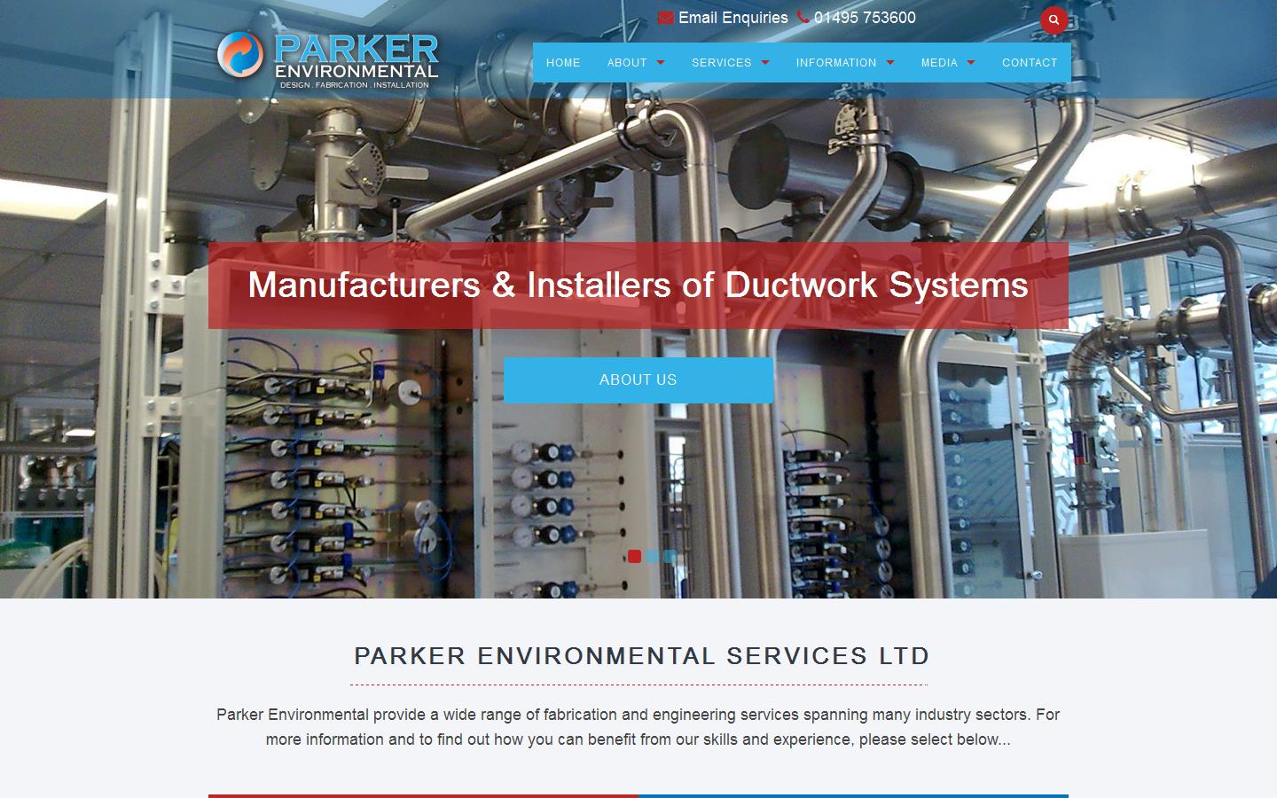 Parker Environmental Services Ltd Website