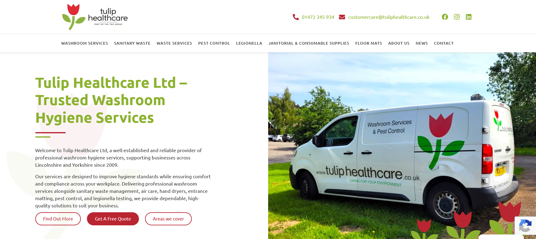 Tulip Healthcare Ltd Website Screenshot 001